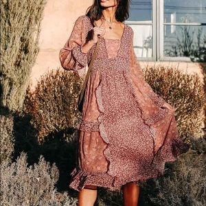 Bohme Patchwork Midi dress